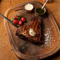 Greek-raised beef steak