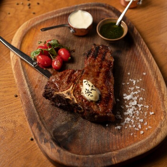 Greek-raised beef steak